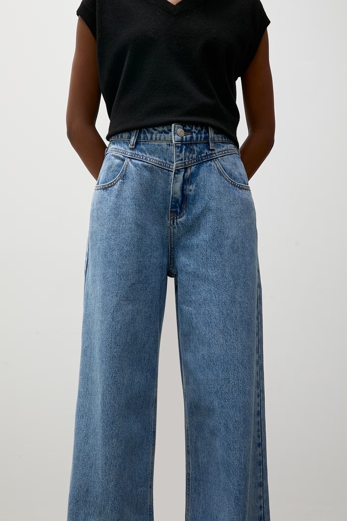 Answear.LAB jeansy wide leg damskie niebieski ZR9044-26.fjr