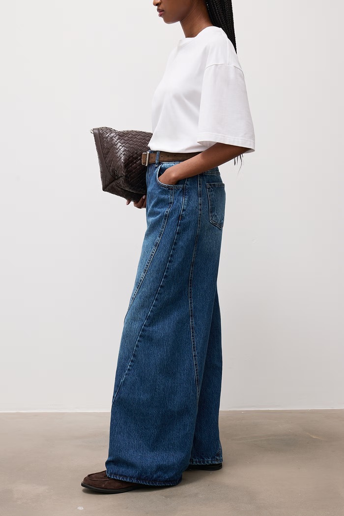 Jeansy wide leg damskie Answear.LAB 2923.2.tok niebieski