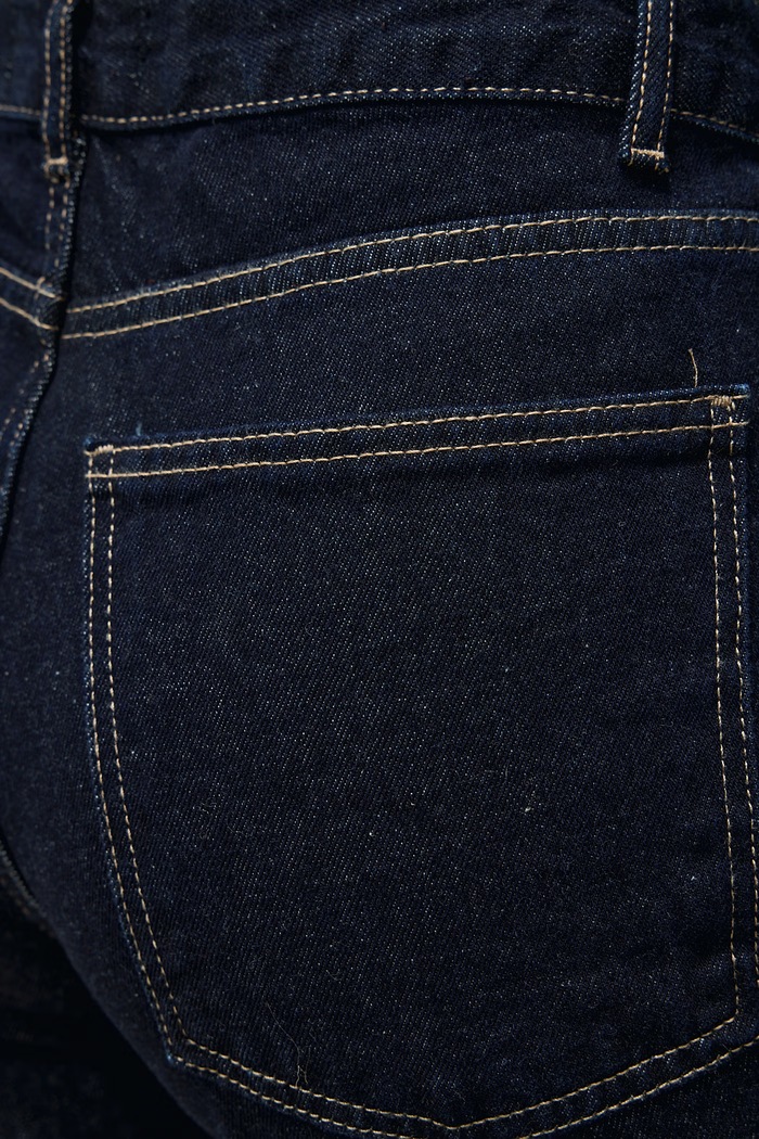 Jeansy straight damskie Answear.LAB granatowy 488.tok