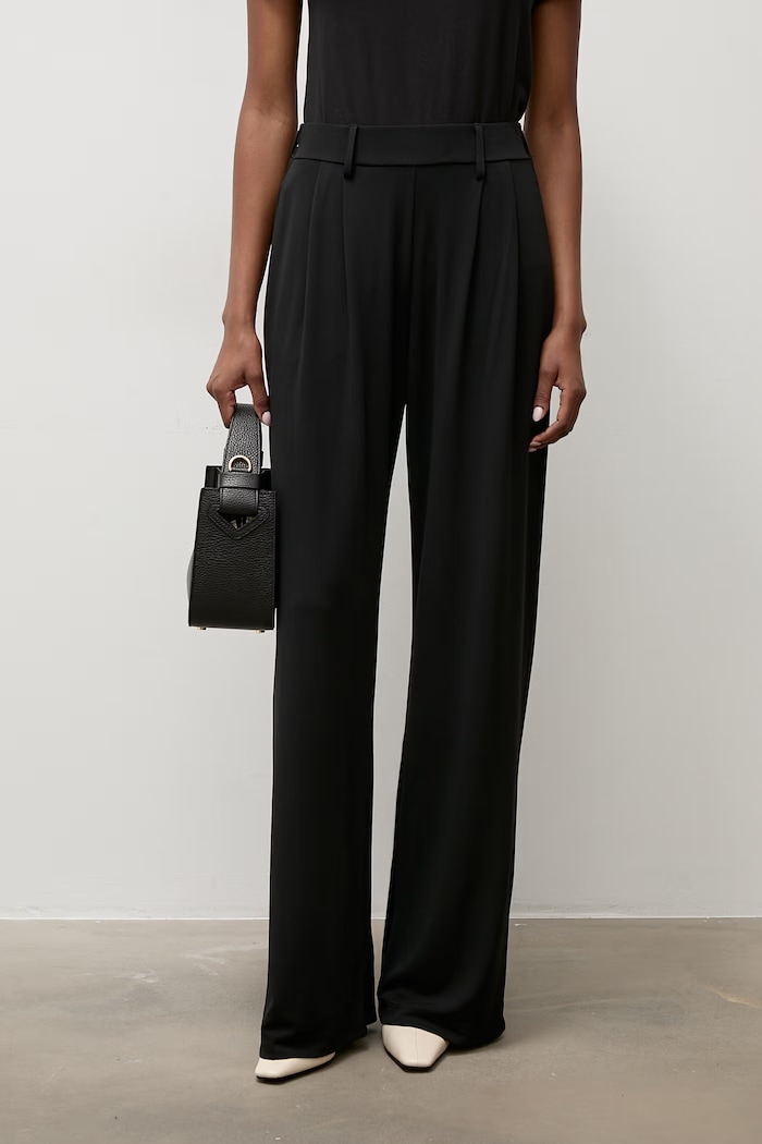 Answear.LAB spodnie palazzo damskie czarny AW26-056.isr