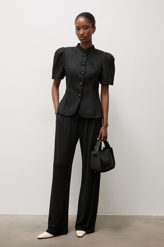 Answear.LAB spodnie palazzo damskie AW26-056.isr czarny WA26