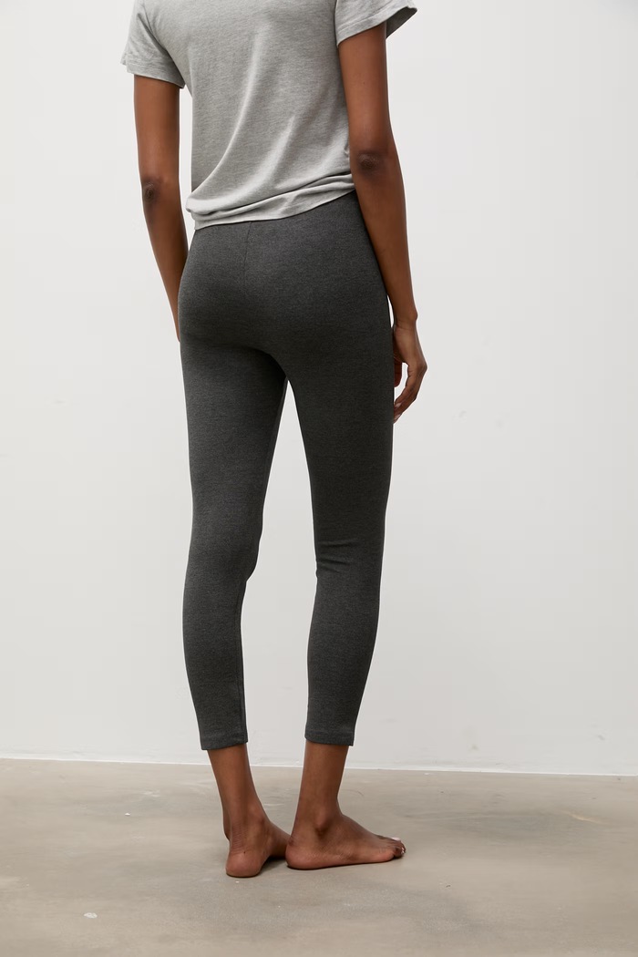 Odzież Answear.LAB Legginsy damskie bawełniane z elastanem ASC-2779.fjk szary