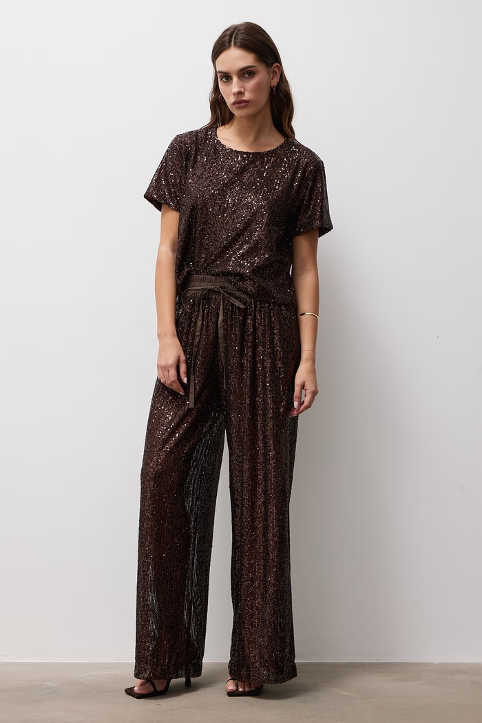 Answear.LAB Spodnie damskie AW26-004.itjr brązowy WA26