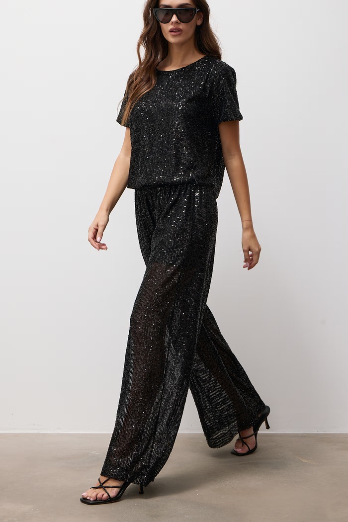 Answear.LAB Spodnie damskie czarny AW26-004.itjr