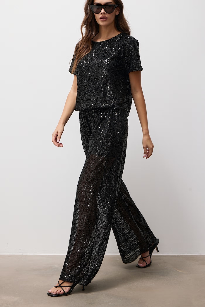 Answear.LAB Spodnie damskie czarny AW26-004.itjr