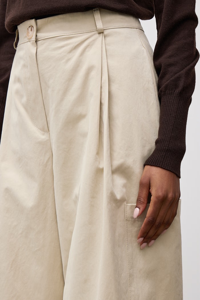 Answear.LAB Spodnie wide leg damskie bawełniane 95633.ijr
