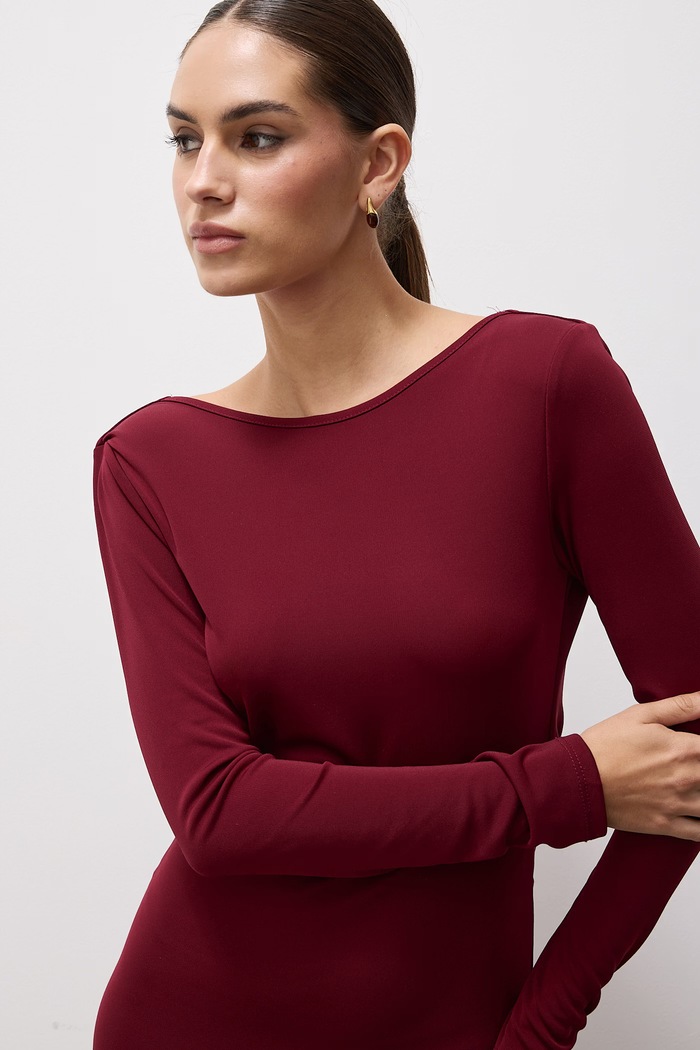 Sukienka Answear.LAB abs1566.ijr bordowy
