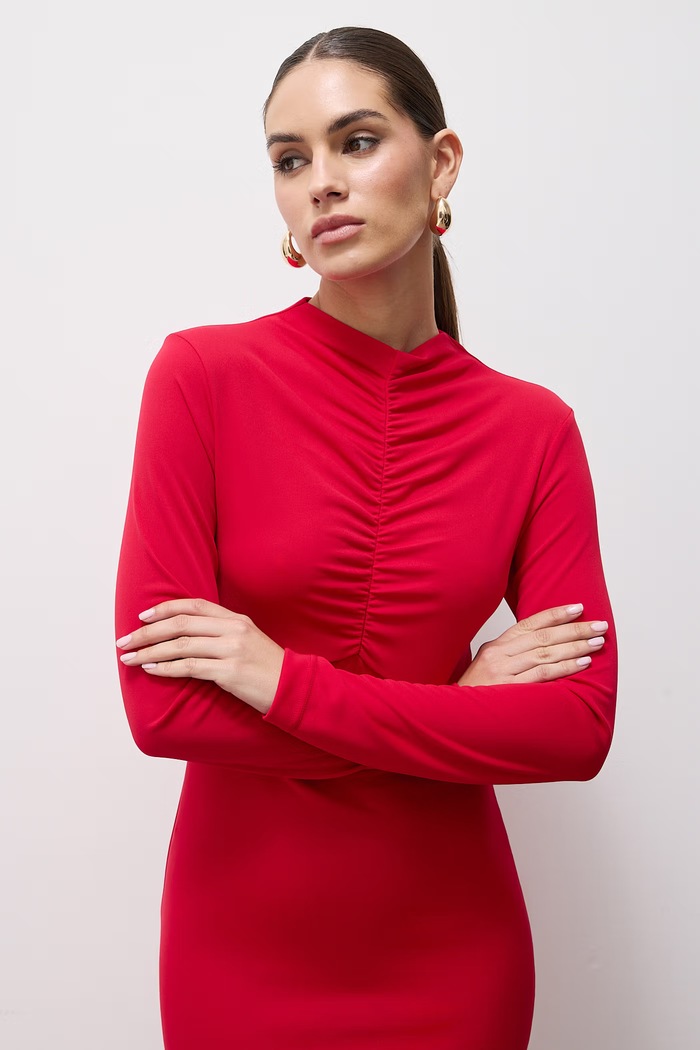 Sukienka Answear.LAB AW25-124.itjr czerwony