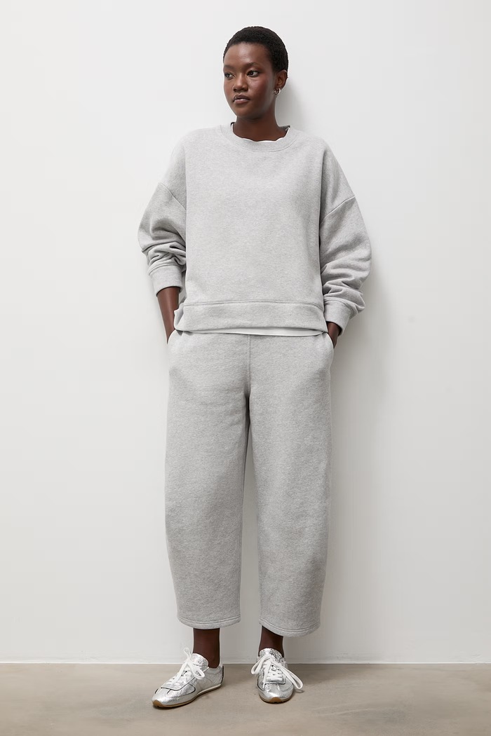 Answear.LAB Bluza oversize damska bawełniana DRES.TR szary WA26