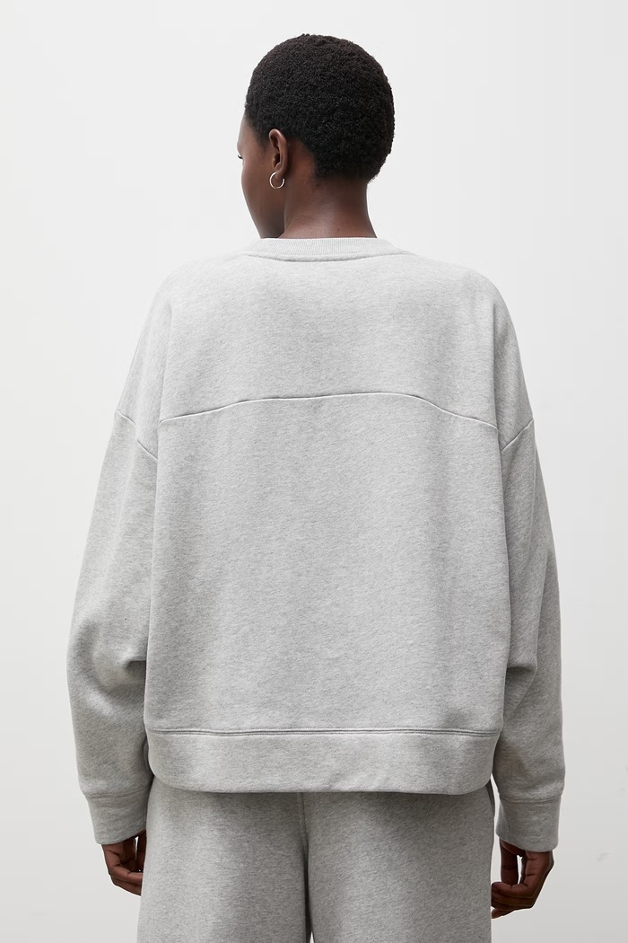 Odzież Answear.LAB Bluza oversize damska bawełniana DRES.TR szary