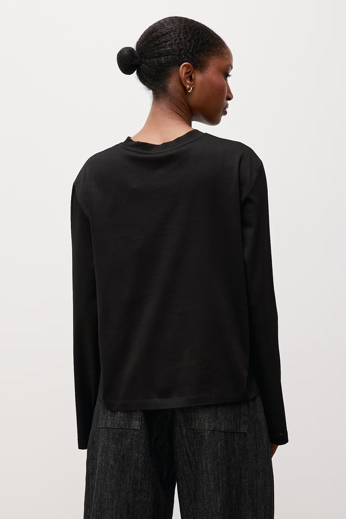 Odzież Answear.LAB Longsleeve damski bawełniany LONG.tok czarny