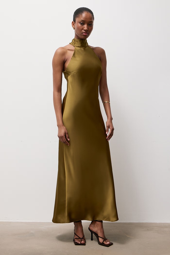 Answear.LAB Sukienka halter 95619.iaj zielony WA26