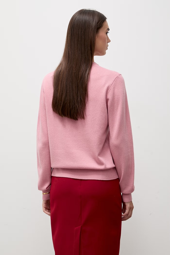Odzież Answear.LAB sweter damski z wełny merino WA26.SWD000 różowy