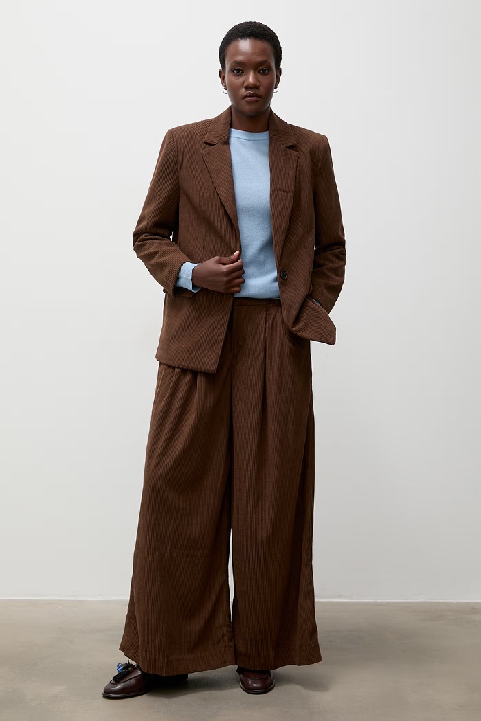 Answear.LAB sweter damski z wełny merino WA26.SWD000 niebieski WA26