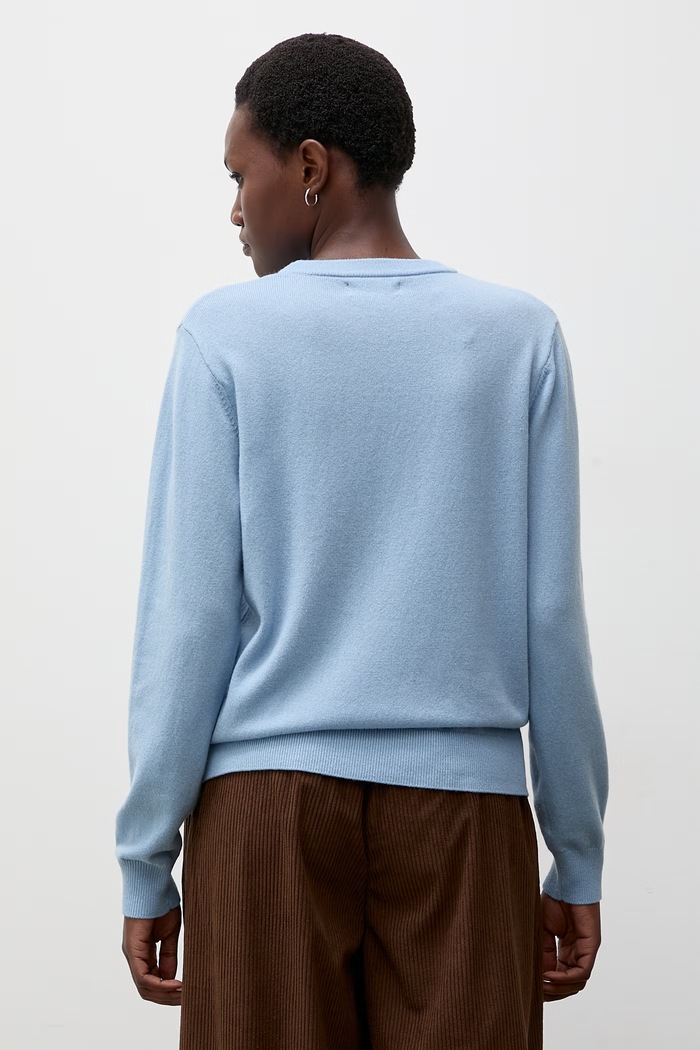 Odzież Answear.LAB sweter damski z wełny merino WA26.SWD000 niebieski