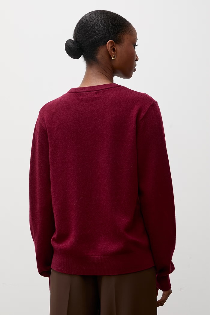 Odzież Answear.LAB sweter damski z wełny merino WA26.SWD000 bordowy