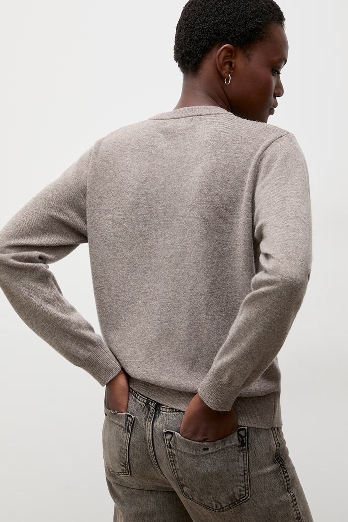 Answear.LAB sweter damski z wełny merino brązowy WA26.SWD000