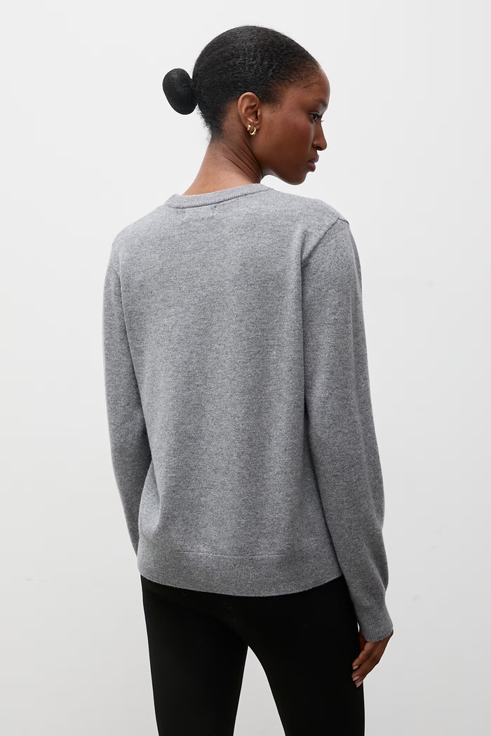 Odzież Answear.LAB sweter damski z wełny merino WA26.SWD000 szary