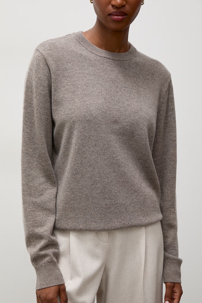 Answear.LAB sweter damski wełniany WA26.SWD001 brązowy