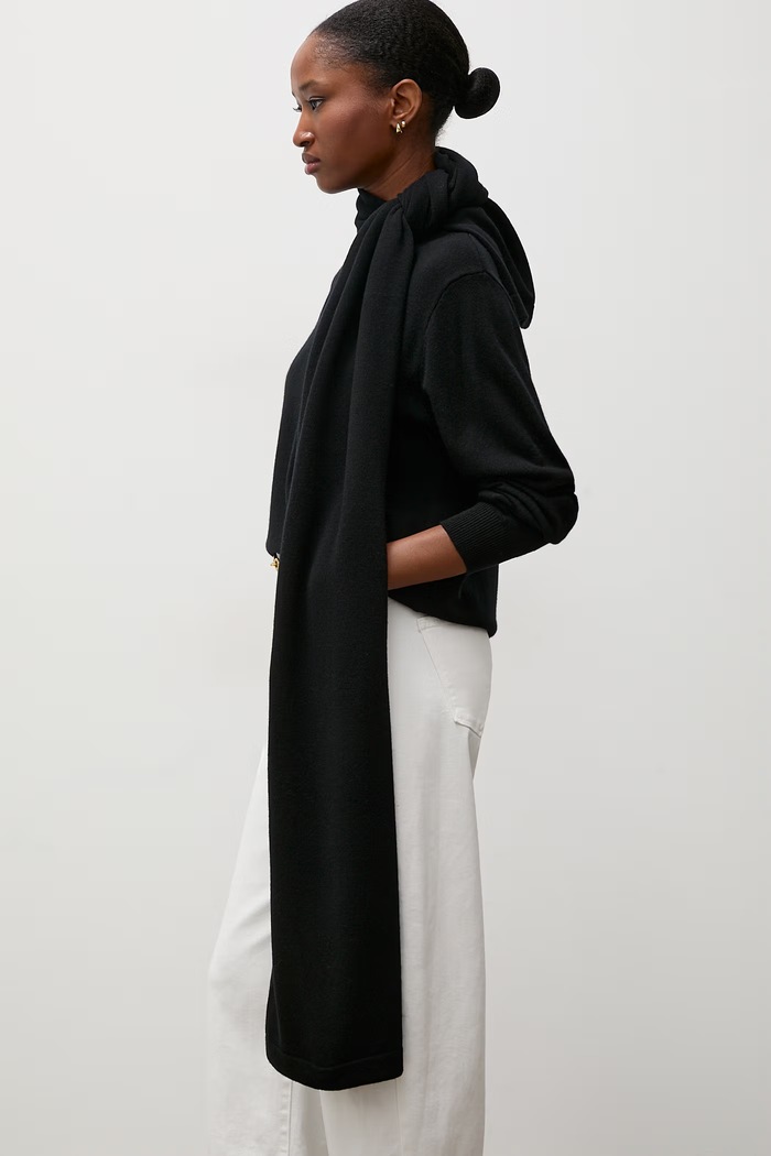 Answear.LAB sweter damski wełniany czarny WA26.SWD001