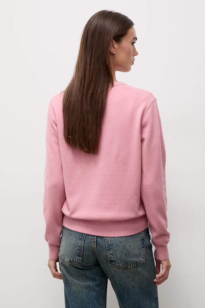 Odzież Answear.LAB sweter damski z wełny merino WA26.SWD005 różowy