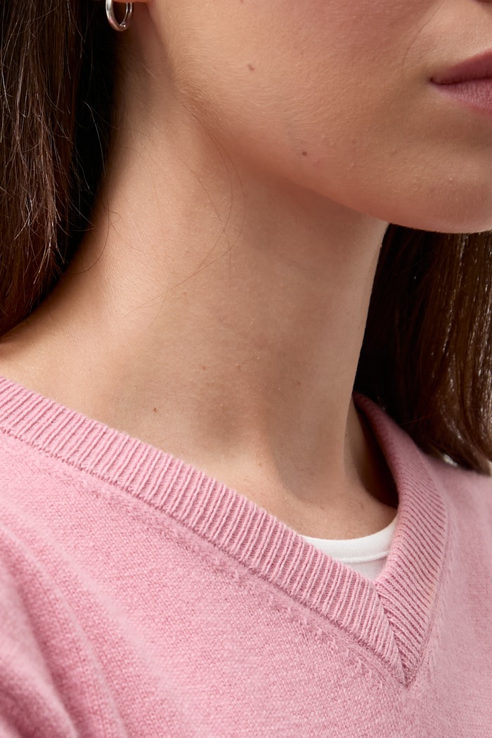 Answear.LAB sweter damski z wełny merino WA26.SWD005 różowy