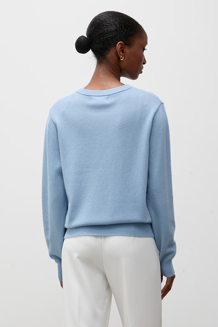 Odzież Answear.LAB sweter damski z wełny merino WA26.SWD005 niebieski