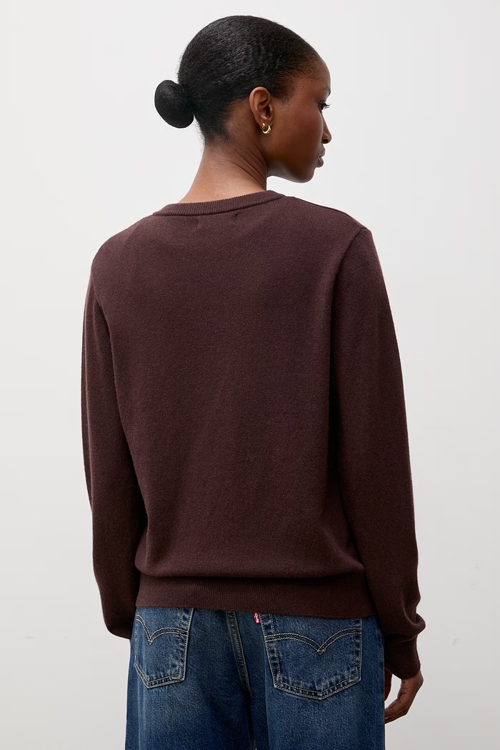 Odzież Answear.LAB sweter damski z wełny merino WA26.SWD005 brązowy