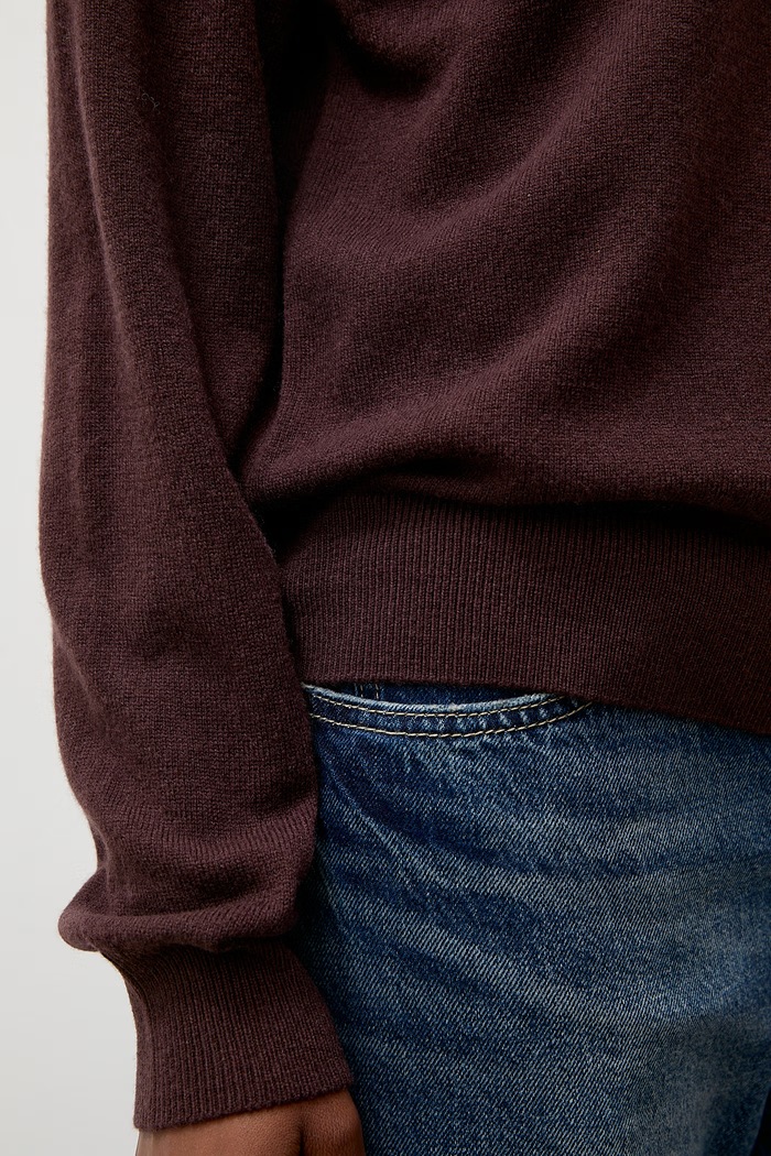 Answear.LAB sweter damski z wełny merino WA26.SWD005 brązowy