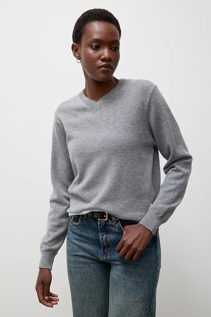 Odzież Answear.LAB sweter damski z wełny merino WA26.SWD005 szary