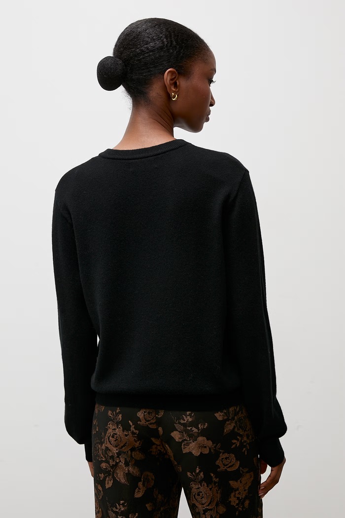 Odzież Answear.LAB sweter damski z wełny merino WA26.SWD005 czarny