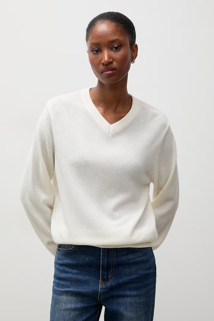 Answear.LAB sweter damski wełniany beżowy WA26.SWD006