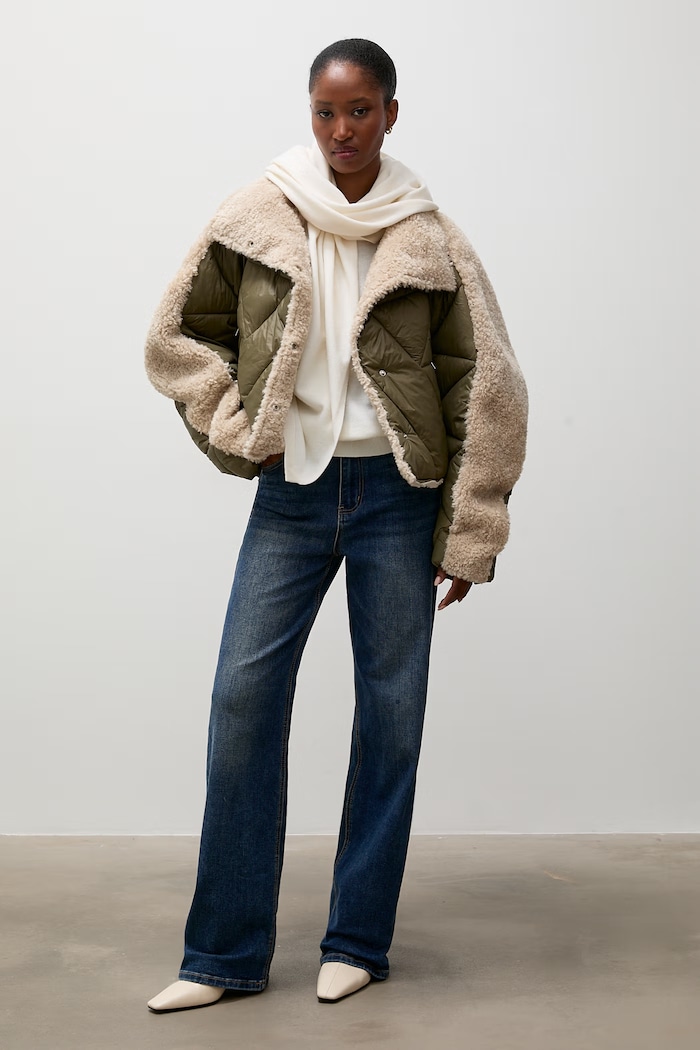 Answear.LAB sweter damski wełniany WA26.SWD006 beżowy