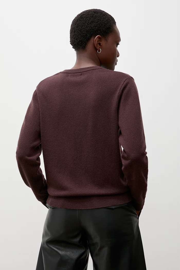 Odzież Answear.LAB sweter damski z wełny merino WA26.SWD007 brązowy