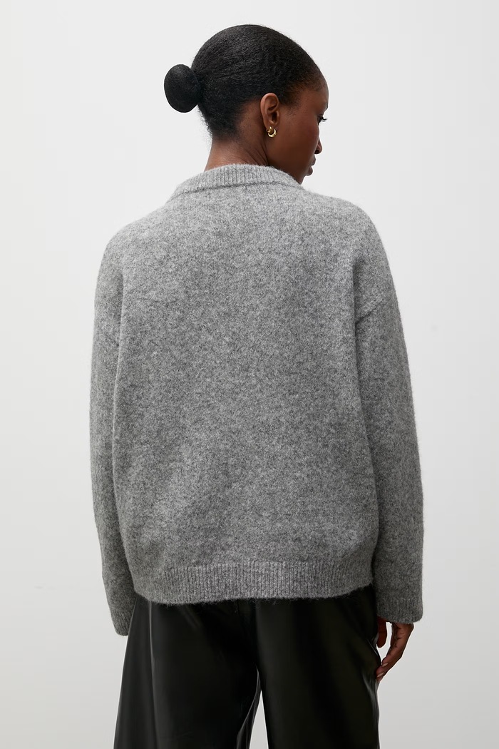 Odzież Answear.LAB Sweter damski z wełną HELEN szary