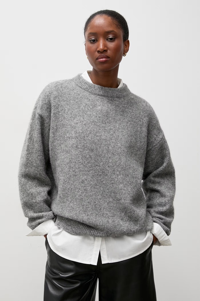 Sweter damski z wełną Answear.LAB HELEN szary