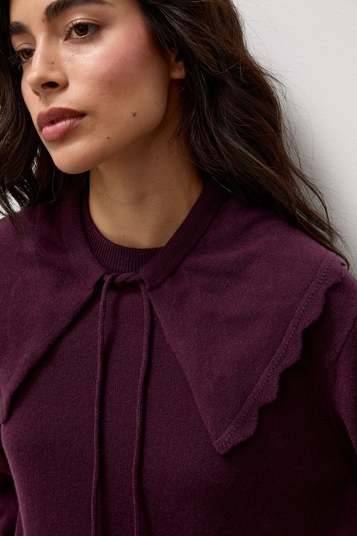Sweter damski z wełny merino Answear.LAB bordowy VIKI