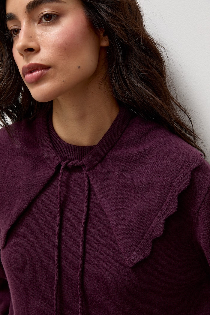 Sweter damski z wełny merino Answear.LAB bordowy VIKI