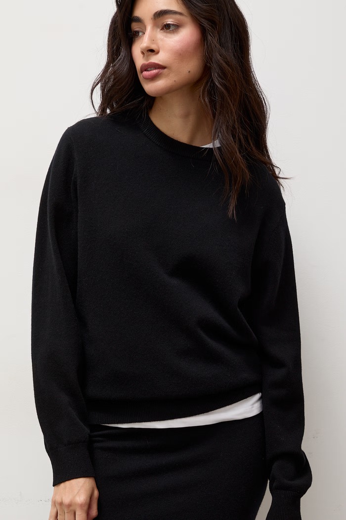 Sweter damski z wełny merino Answear.LAB VIKI czarny