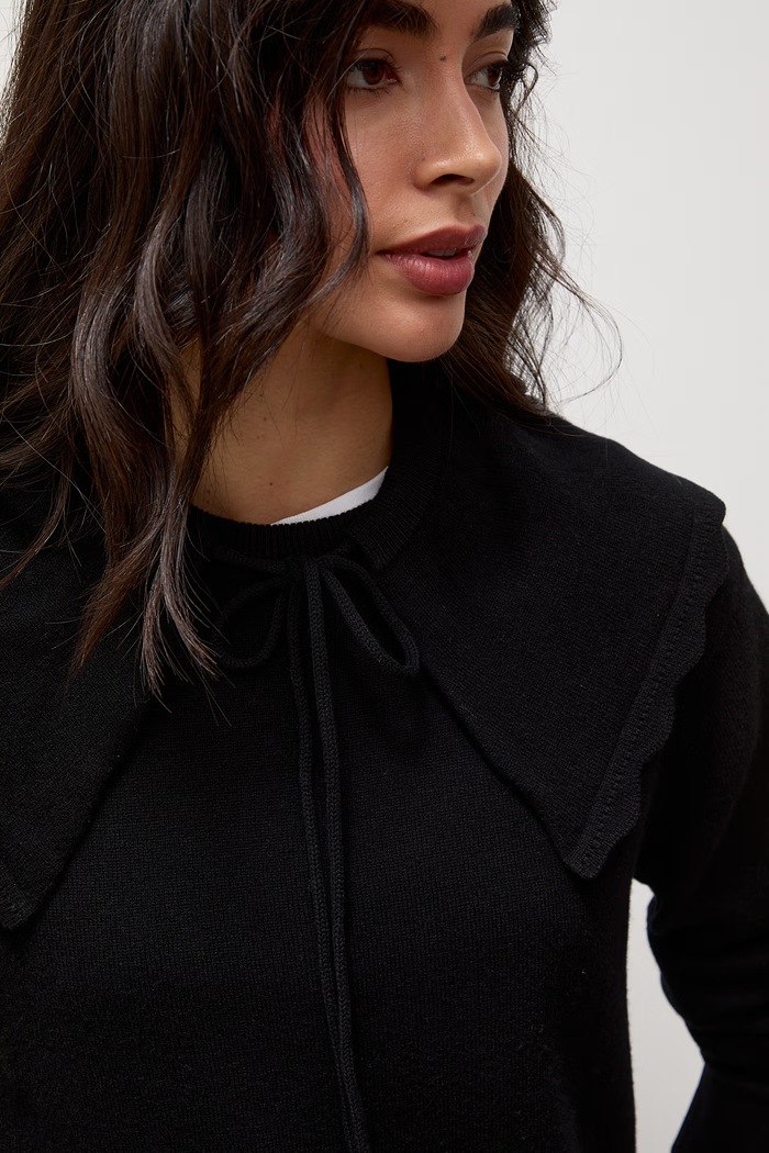 Sweter damski z wełny merino Answear.LAB czarny VIKI