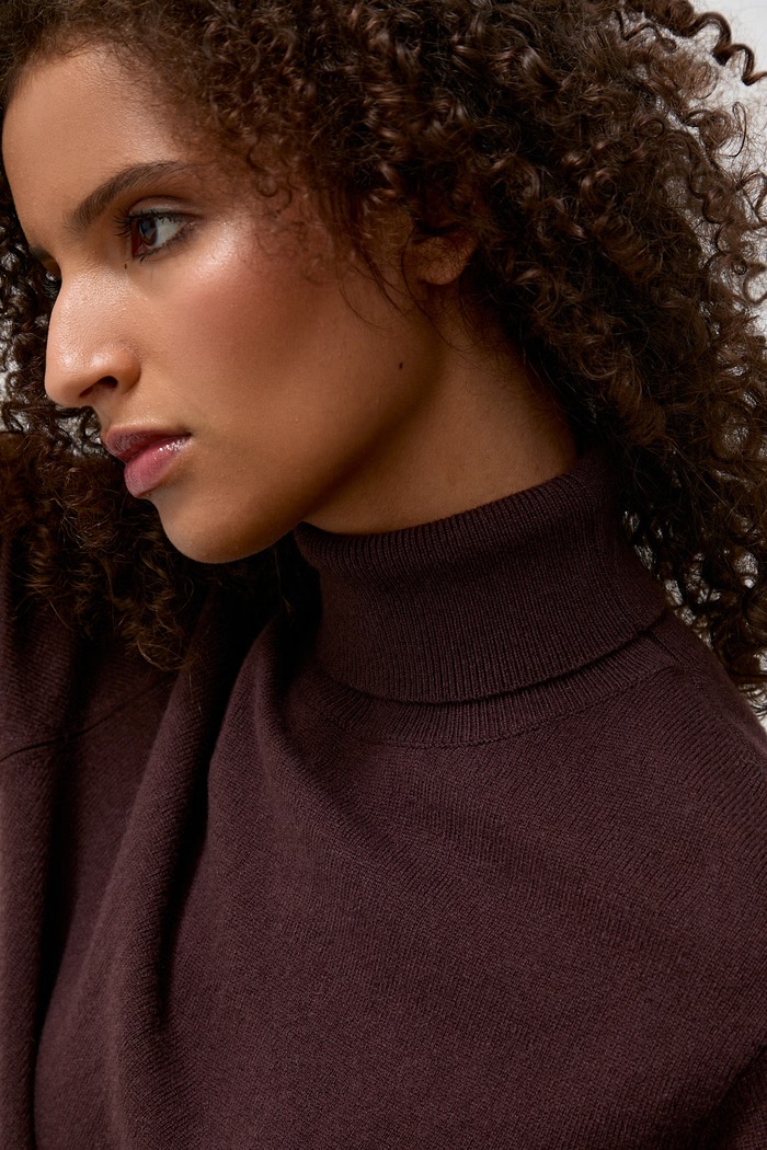 Sweter damski z wełny merino Answear.LAB brązowy CHRISTINA
