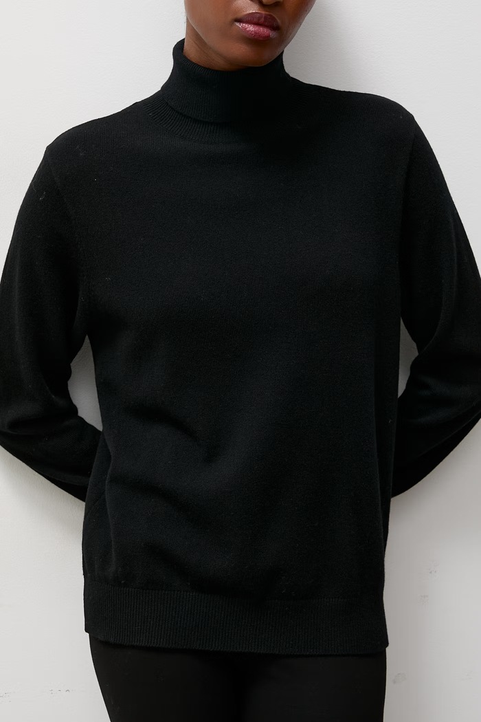 Sweter damski z wełny merino Answear.LAB CHRISTINA czarny