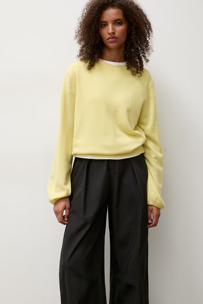Sweter damski wełniany Answear.LAB NADIA żółty
