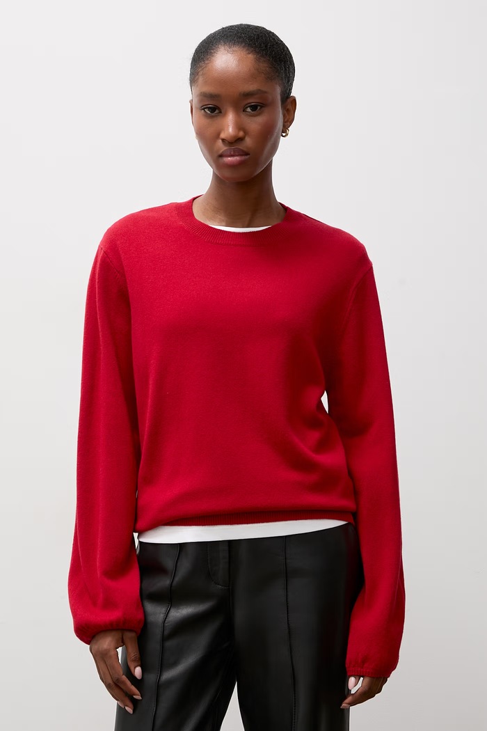 Sweter damski wełniany Answear.LAB NADIA czerwony
