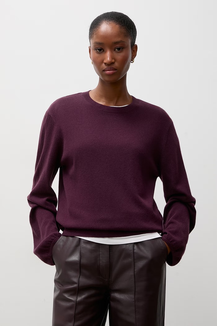 Sweter damski wełniany Answear.LAB NADIA bordowy