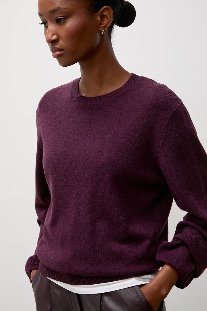 Sweter damski wełniany Answear.LAB bordowy NADIA