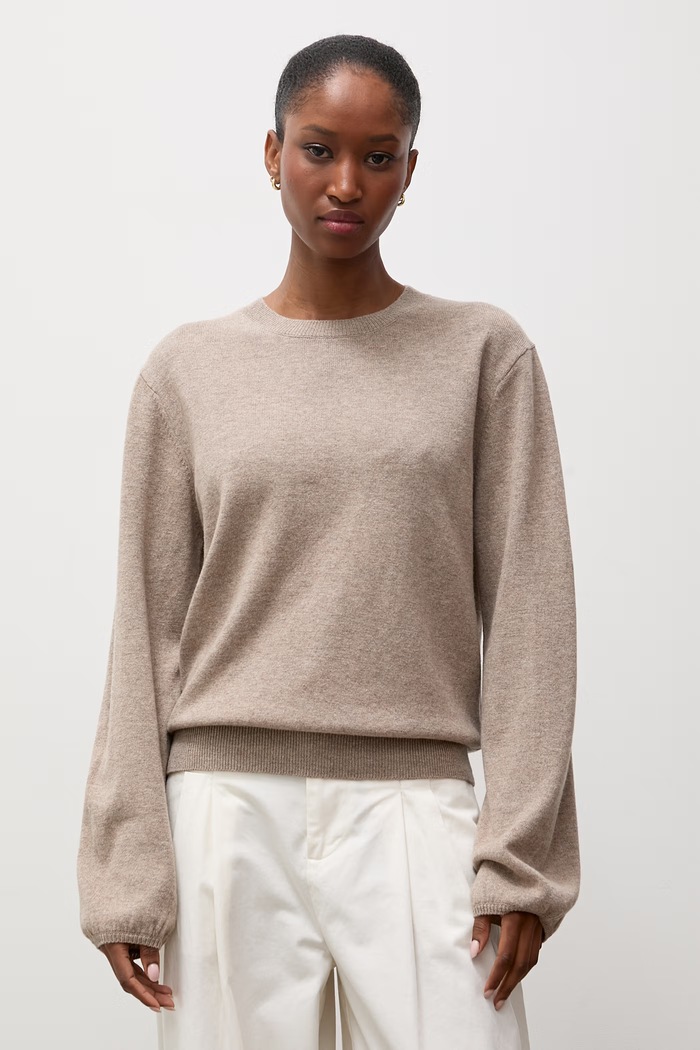 Sweter damski wełniany Answear.LAB NADIA brązowy