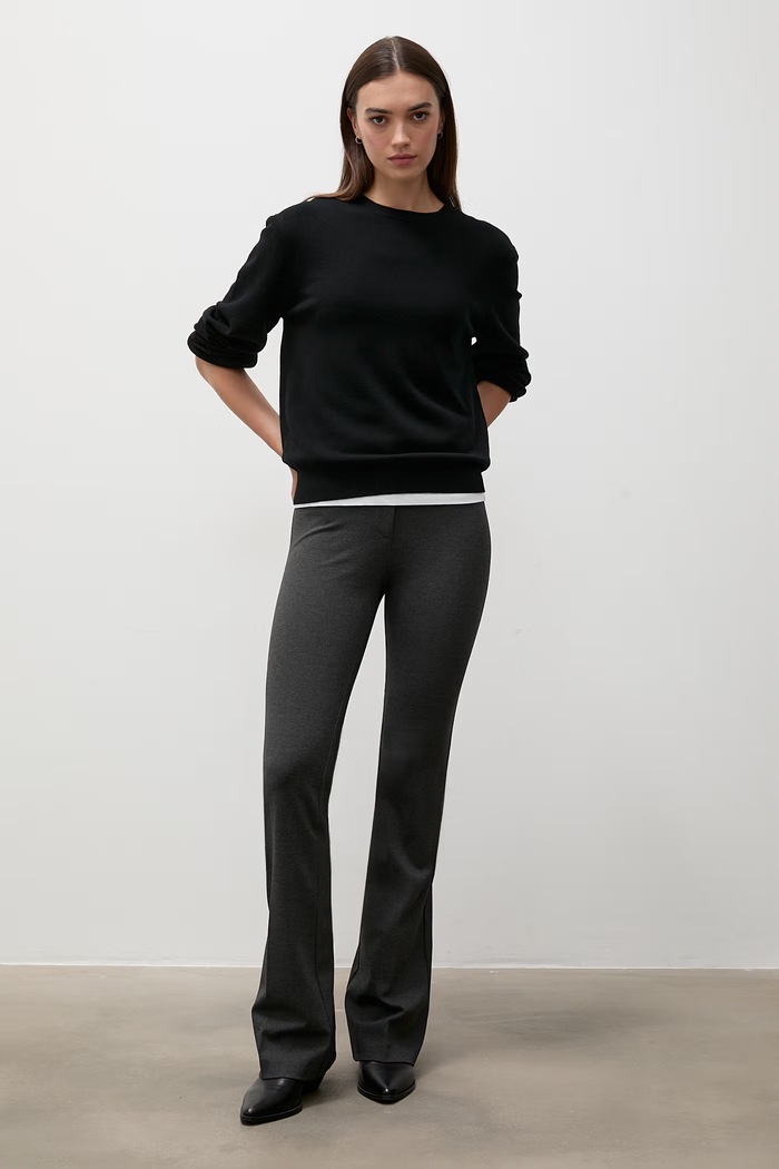 Answear.LAB Sweter damski wełniany NADIA czarny WA26