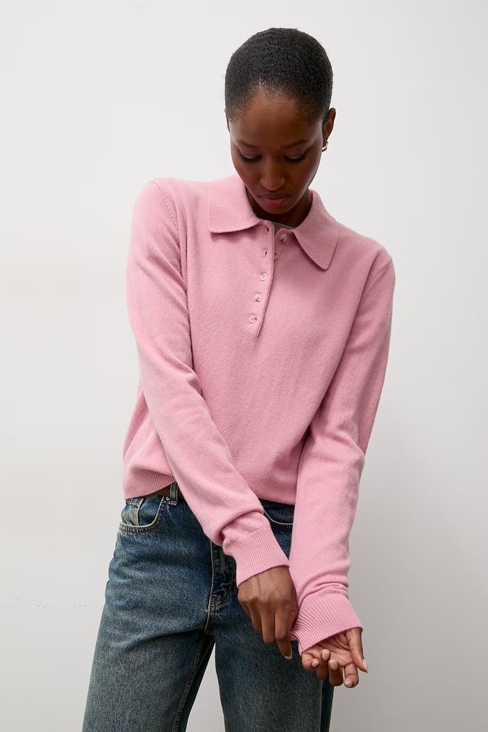 Sweter damski z wełny merino Answear.LAB ISABELA różowy