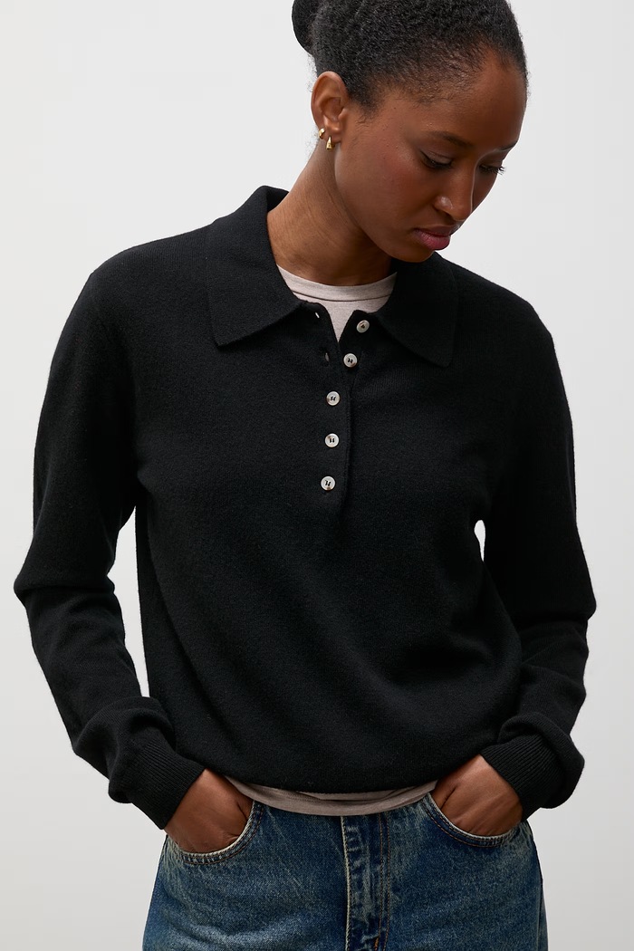 Sweter damski z wełny merino Answear.LAB czarny ISABELA